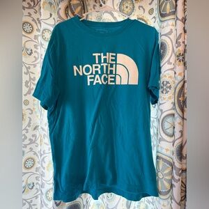 The North Face Teal Short Sleeve Logo Tee